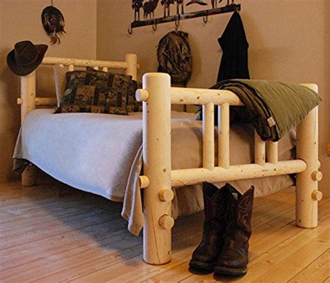 queen log bed frame log bed log bed frame furniture