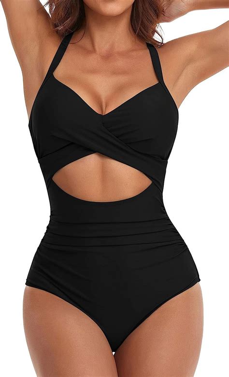SOMER Women's Swimsuits One Piece Bathing Suit for Women Tummy Control