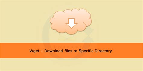 Wget - Download files to Specific Directory – TecAdmin