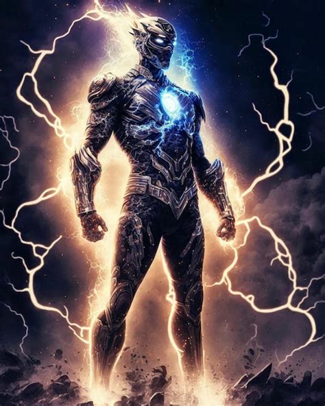 premium photo  flash   superhero   artist