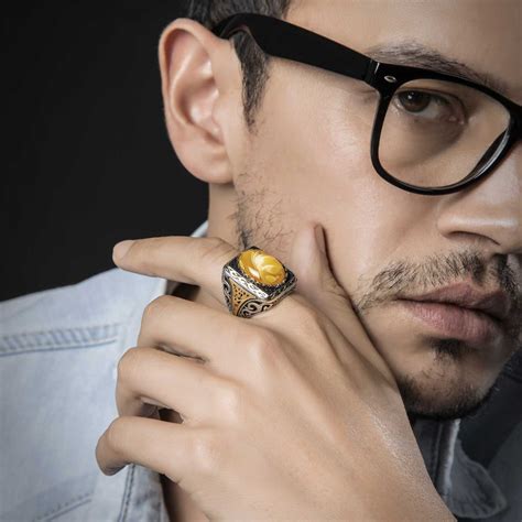 hand engraved  silver ring