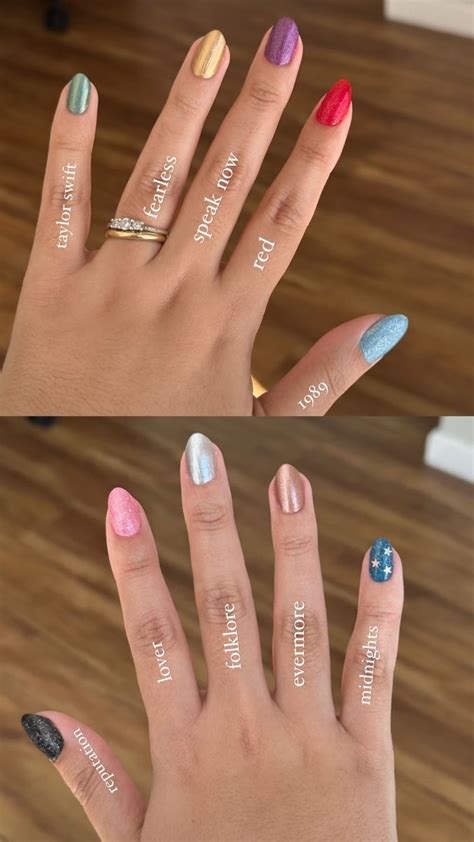 eras tour nails in 2023 | Taylor swift nails, Nail designs, Taylor ...