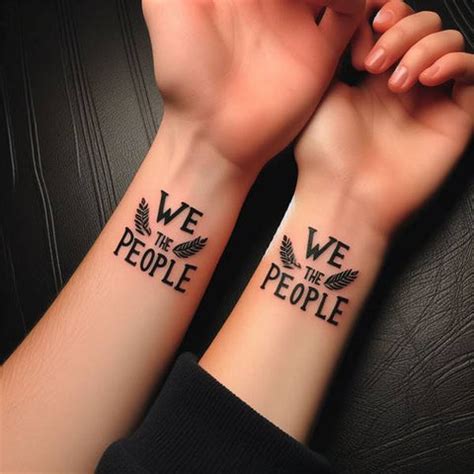 73 Rewarding Yet Meaningful We The People Tattoo Ideas That Rejuvenate ...
