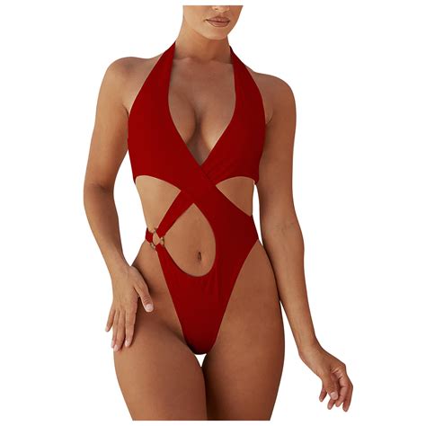 MSJUHEG One Piece Swimsuit Women Swimsuits For Women Bikinis Removable