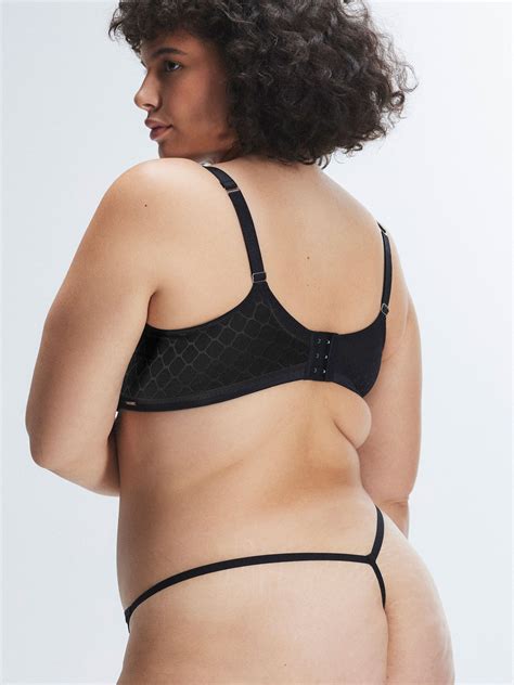 Show N' Tell Mesh Unlined Demi Bra in Black | SAVAGE X FENTY