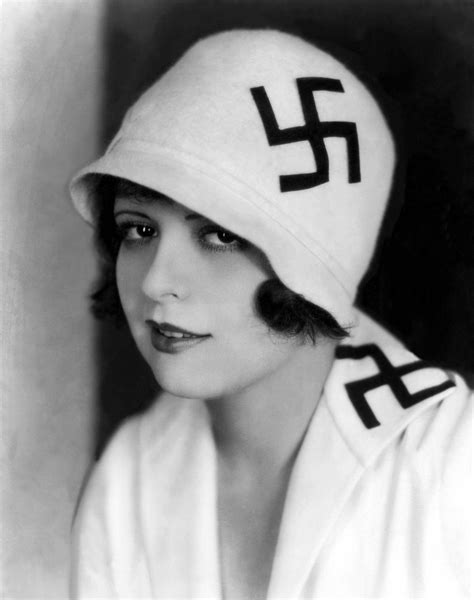 Clara Bow, 1920s, making interesting fashion choices pre-dating Nazis ...