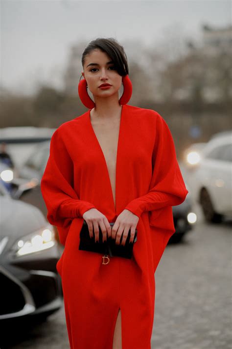 Cassandra Cano - Arriving at Stephane Rolland Show in Paris 01/24/2023
