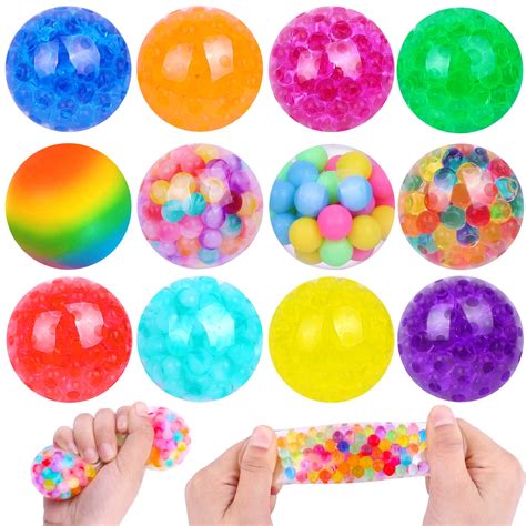 Amazon.com: DULEFUN Stress Balls 12pcs Squishy Balls for Adults Stress