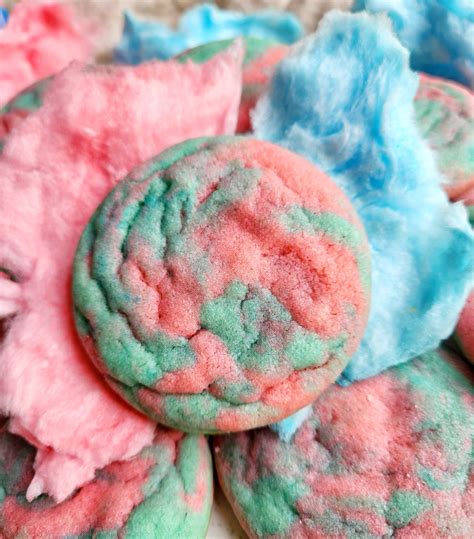 Cotton Candy Cookies - Jessie Bakes Treats