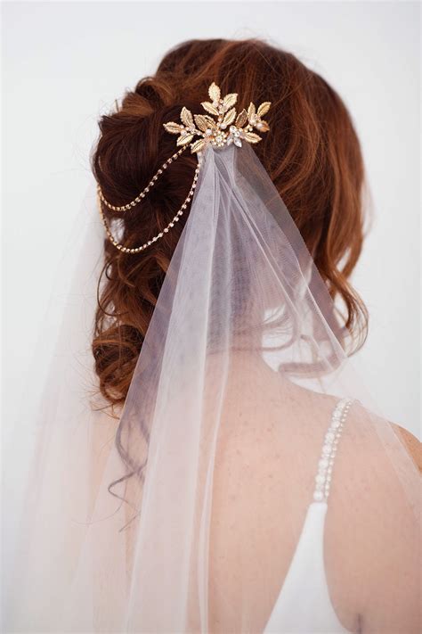 VDG01 Draped Boho Wedding Veil, Stars and Moon Comb, Bridal Illusion