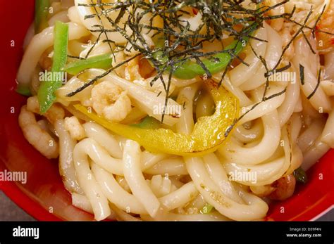 hot udon noodles with shrim.Japanese cuisine Stock Photo - Alamy