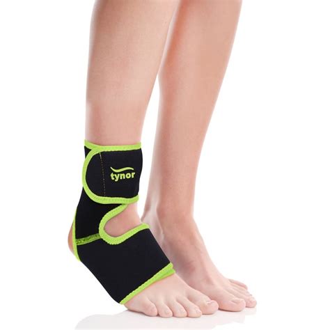 tynor ankle support neo black green universal  unit