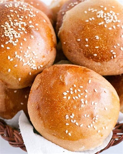 Softest Burger Buns - The Best EVER Hamburger Buns - Veena Azmanov