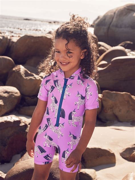 Buy Purple Unicorn - Sunsafe Swimsuit (3mths-10yrs) from Next Kazakhstan