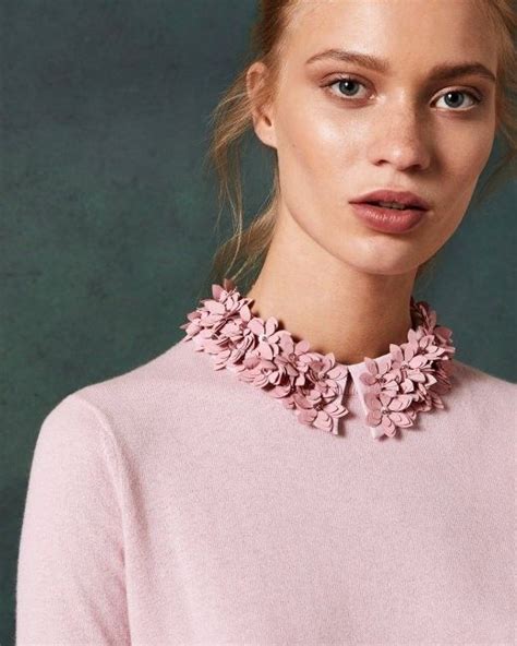 Pin by Марина on Детали | Collar, Floral, Sweaters