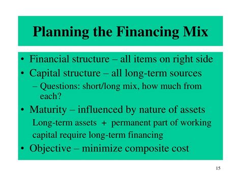 chapter   financing mix powerpoint
