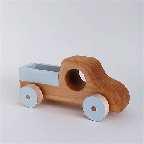 Personalized Wooden Truck Toy Monochrome Nursery Decoration Handmade ...