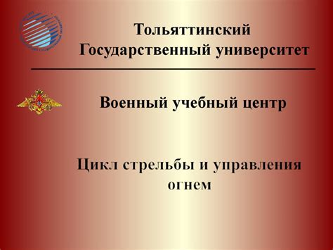 Цикл стрельбы и управления огнем - презентация онлайн