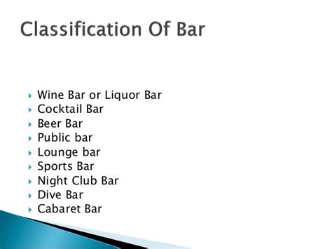 types  bar