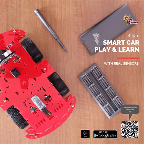 6-in-1 Smart Robot Car using arduino and real sensors (Pre-assembled ...