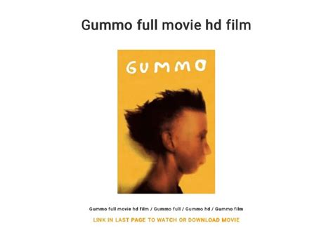 Gummo full movie hd film