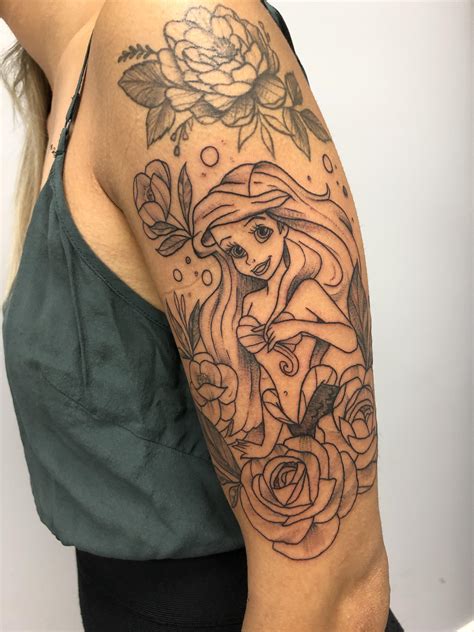 disney princess tattoos ariel
