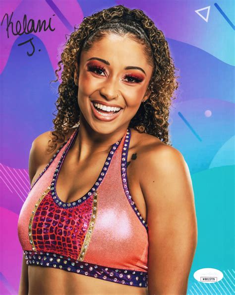 Kelani Jordan (metallic 8x10) JSA WWE NXT SEXY photo signed auto autog