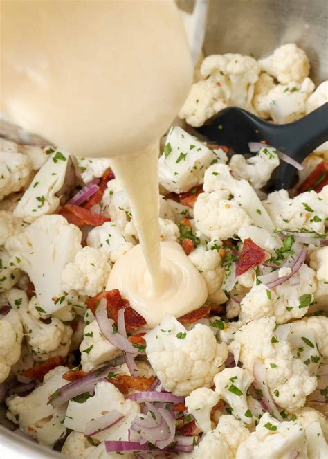 Bacon Lover's Cauliflower Salad - Vegetable Recipes