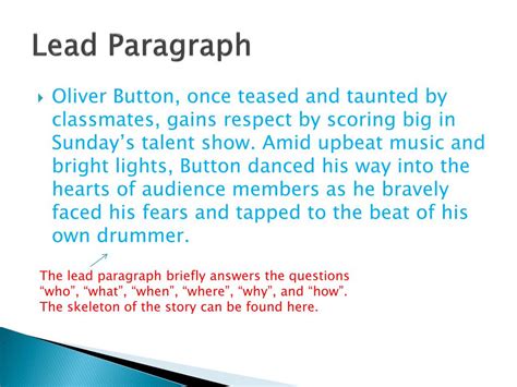 writing  newspaper article powerpoint
