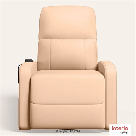 godrej interio milos  seater synthetic leather manual recliner sofa