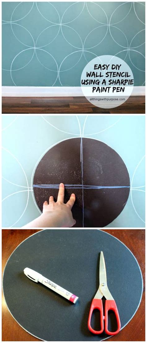 Easy DIY Wall Stencil with a Paint Pen