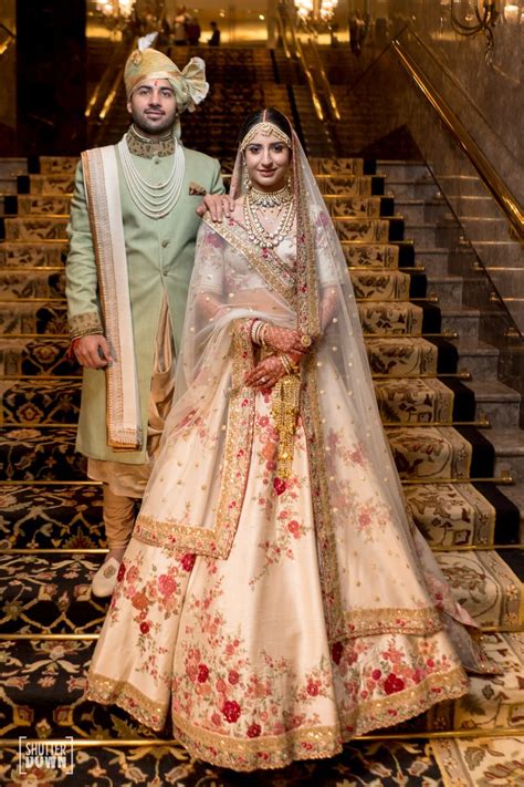 Sabyasachi Inspired Bridal Lehenga Ivory Lehenga Indian ...