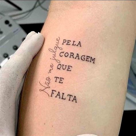 Frase Motivacional Tatuagem