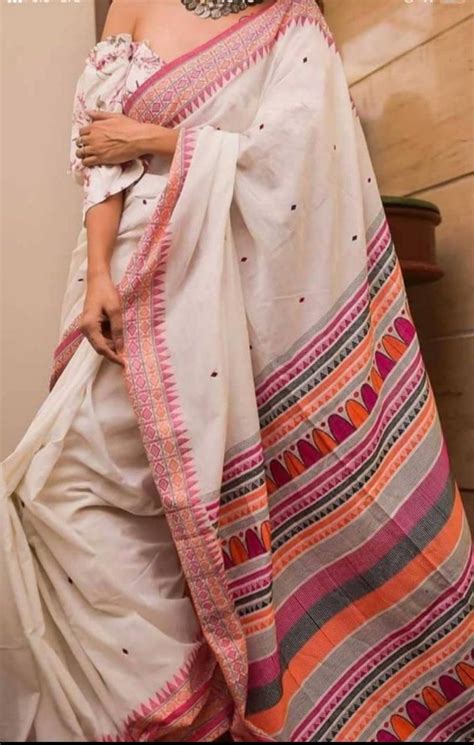 pure handloom musrised cotton dongri khadi saree  indian women
