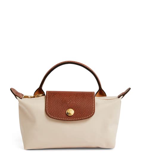 Longchamp Beige Le Pliage Original Pouch | Harrods UK