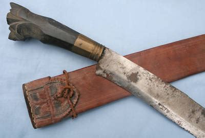 Antique Philippine Bolo Machete Sword w/Scabbard | #127621164