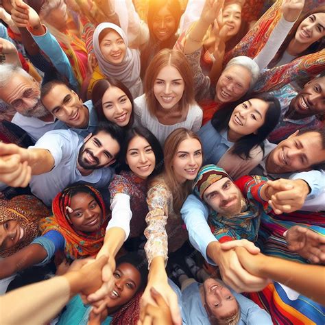 premium ai image  diverse group  people   cultures