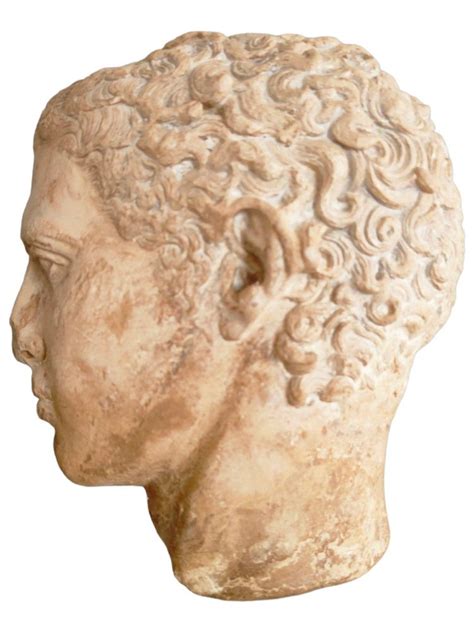 Antique Life-Size Stone Head, 1900 for sale at Pamono
