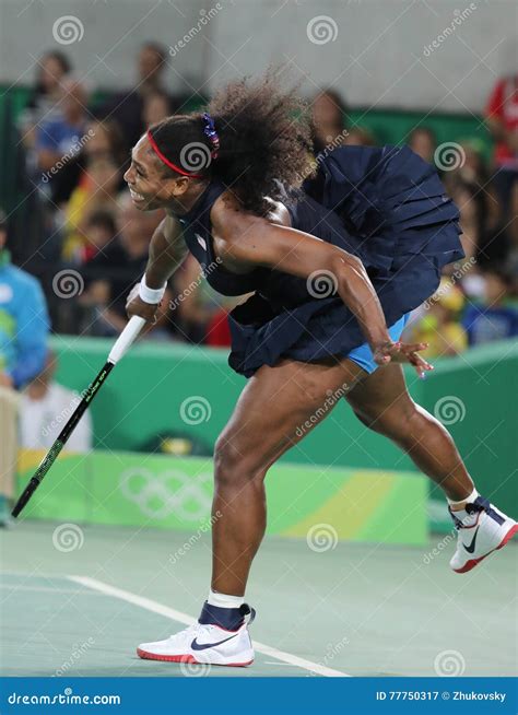 Olympic Champions Serena Williams of United States in Action during