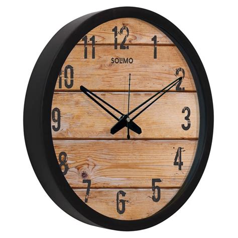 Buy Brown Customized Silent Movement Wall Clock (Size -12") | yourPrint