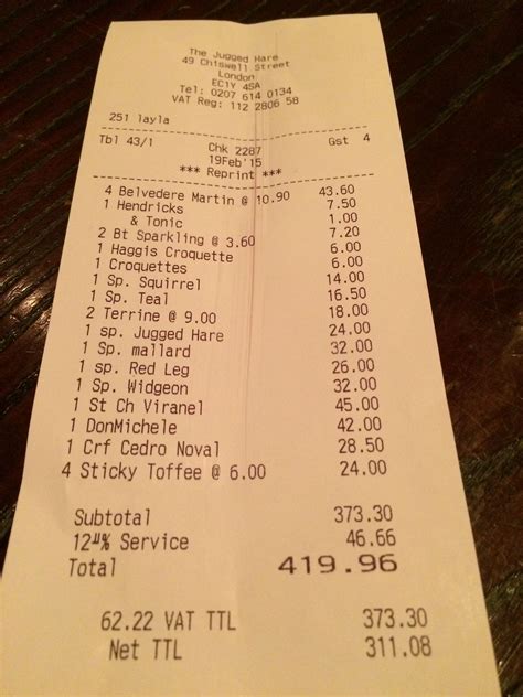 Pin by Gentlemen's Luncheon Club on Receipts | London restaurants