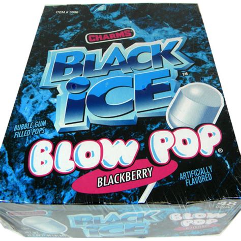 charms black ice blow pop lollipops ct    candy