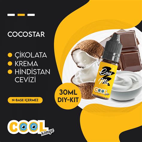 COCO STAR 30 ML DIY KIT ( 6 ML AROMA İÇERİR ) - Cool Kimya