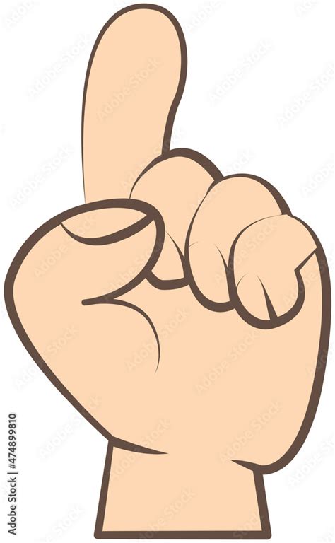 Finger Pointing Up Clipart