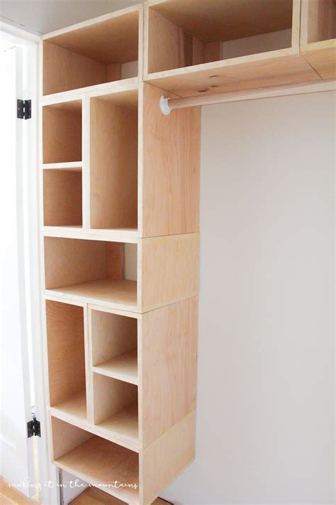 Build your own closet shelves