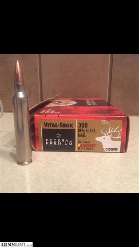 ARMSLIST - For Sale/Trade: 300 Remington Ultra Mag Ammo