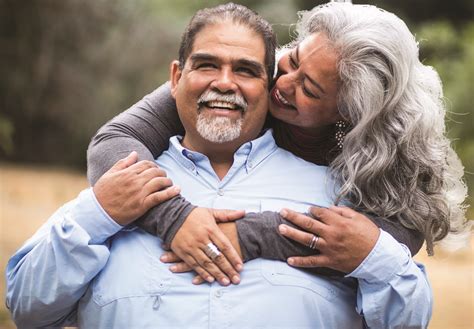 Beautiful Senior Mexican Couple Piggyback Ride - ADRC of Door County
