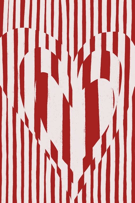 Hearts Red Version Wallpaper - Romantic and Bold Design - Happywall