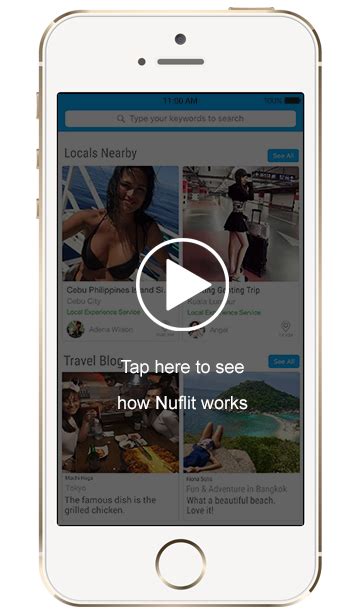 Local travel and private tour guide services app on phone