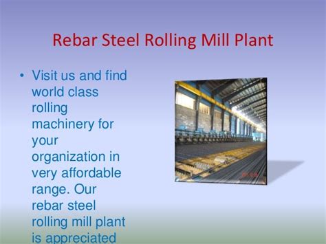 Steel Rolling Mill Plant Machinery